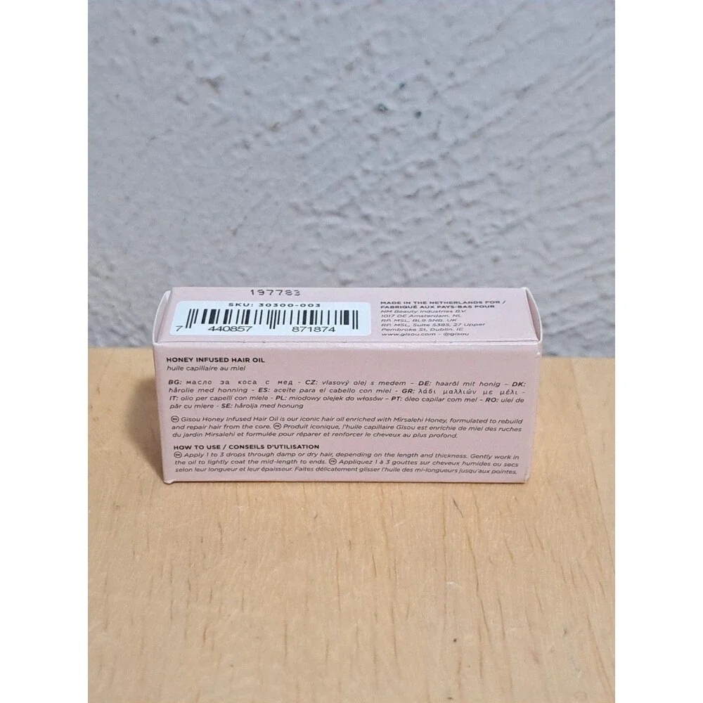 BRAND NEW Gisou by Negin Mirsalehi Honey Infused Hair Oil 3ml Trial Sz